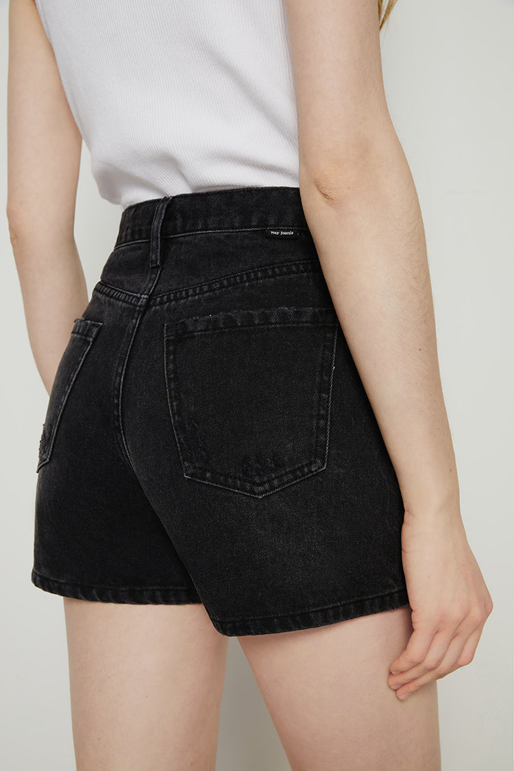 Vintage High Rise Denim Shorts BOYISH HJ143