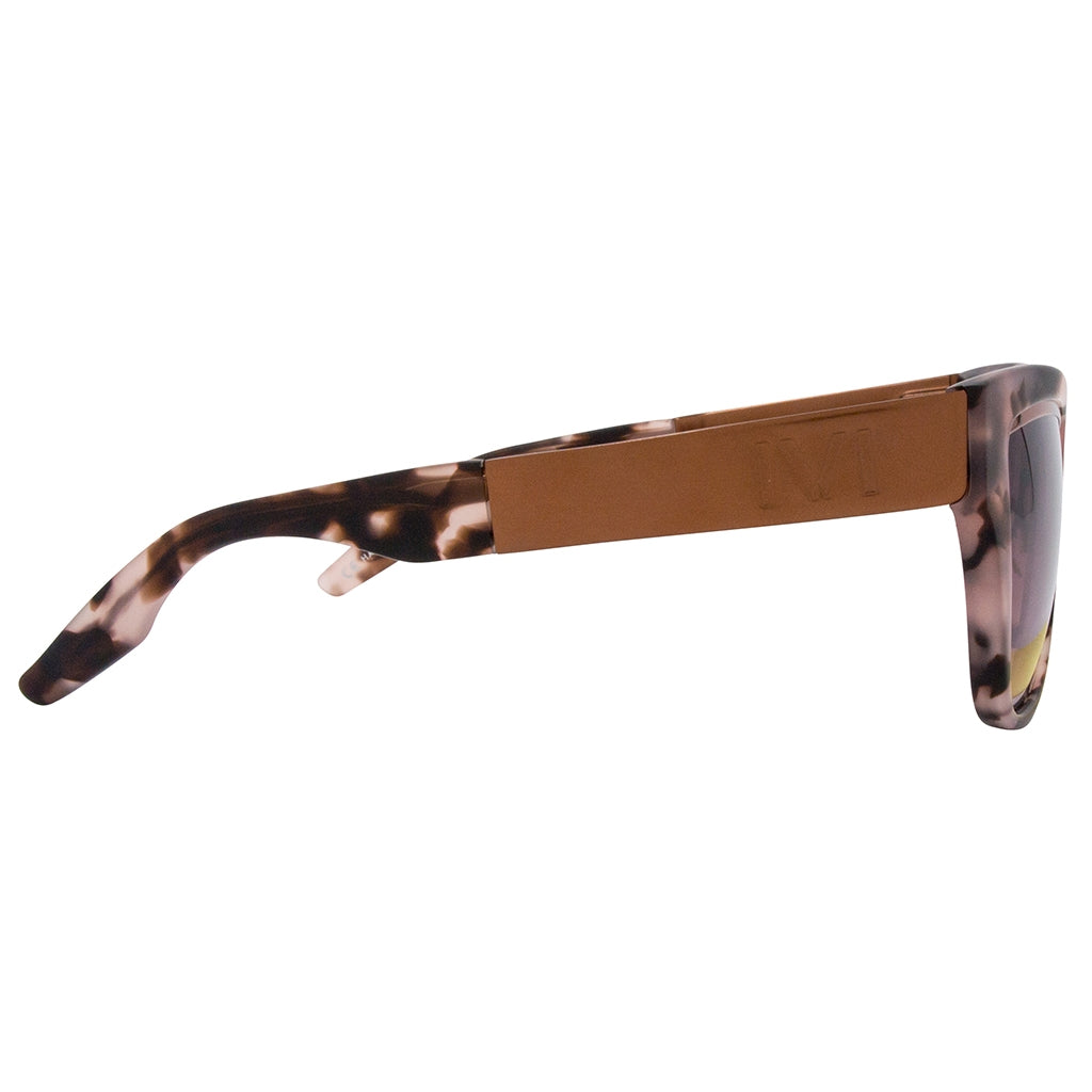 Dusky Matte Mauve Tortoise Cat Eye Sunglasses Rose Gold Rose Gradient Lens
