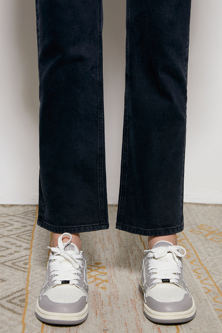 High Rise Kick Crop Jeans Mid-weight Stretch Denim Jeans Hey Joanie