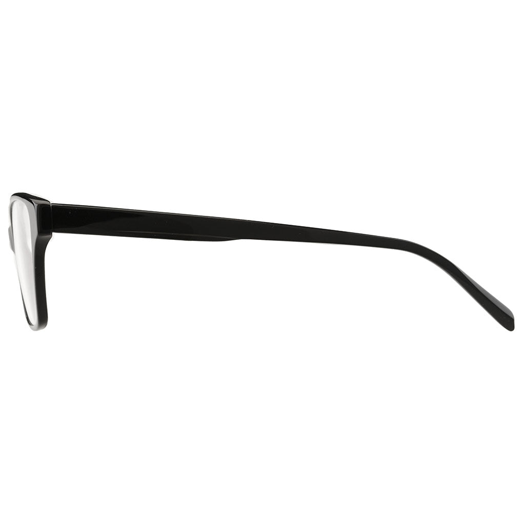Polished Black Soft Boxy Optical Frames Cosmopolis IVI Vision