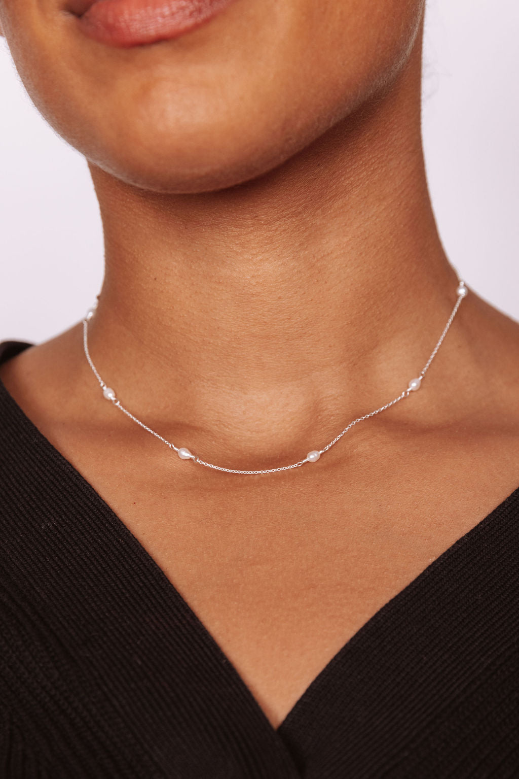 Freshwater Rice Pearl Necklace 14k Gold Over Brass Madeline Necklace