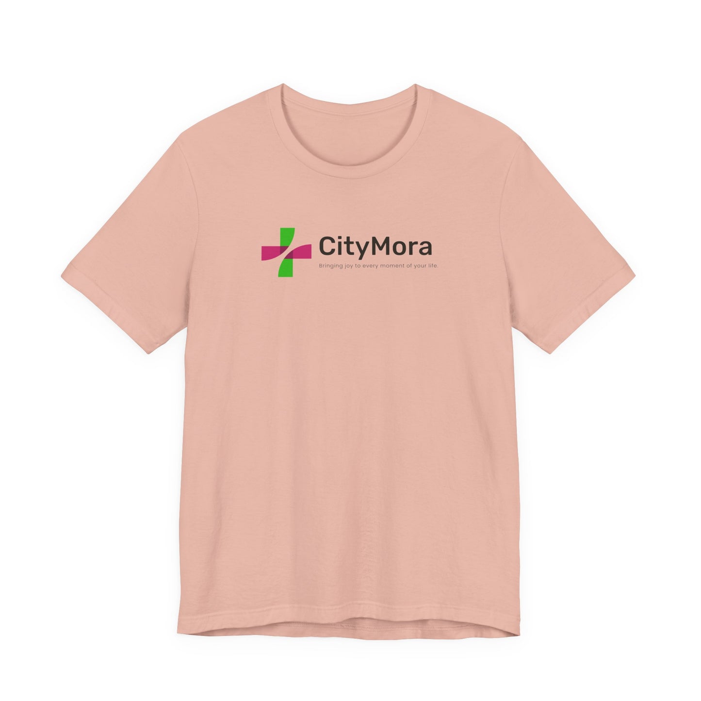 Casual Unisex Tee - 'CityMora' Motivational Short Sleeve Shirt
