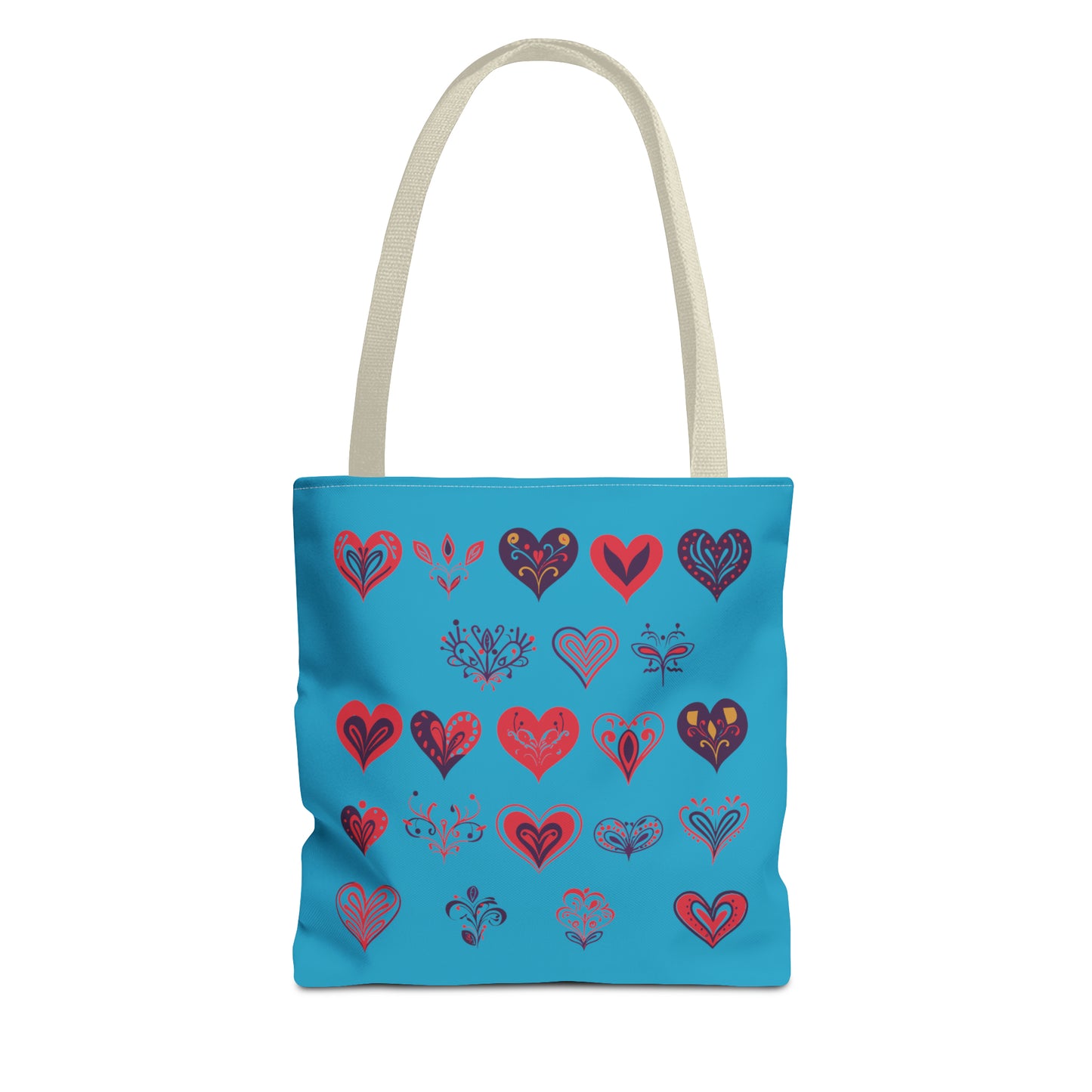Valentine's Turquoise Tote Bag (AOP)