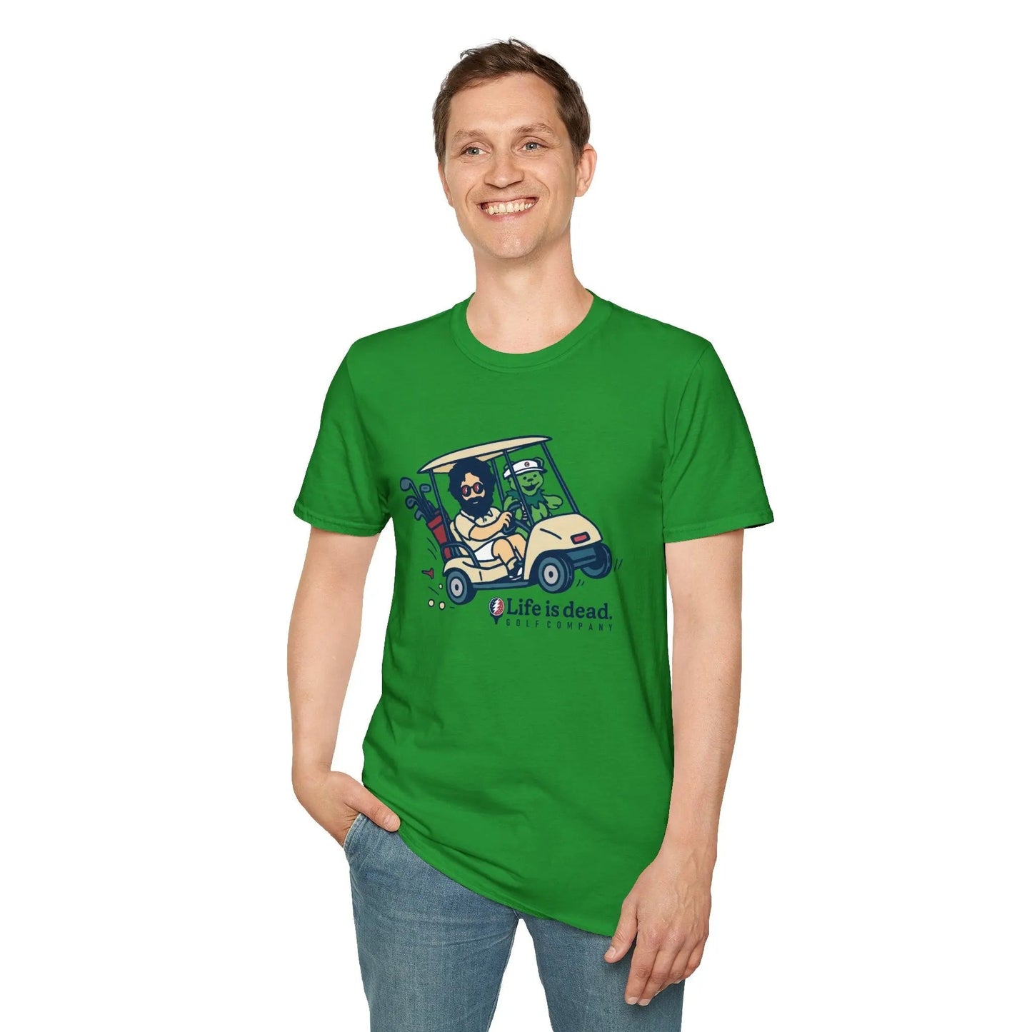 Life is Dead Soft-Style T-Shirt Joy Ridin' Jerry and The Bear Golf Company