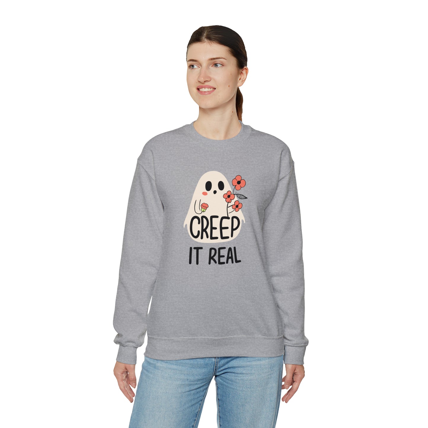 Creep It Real Spooky Sweatshirt, Spooky Season Halloween Sweatshirt, Halloween Costume, Spooky Sweatshirt, Halloween Gifts