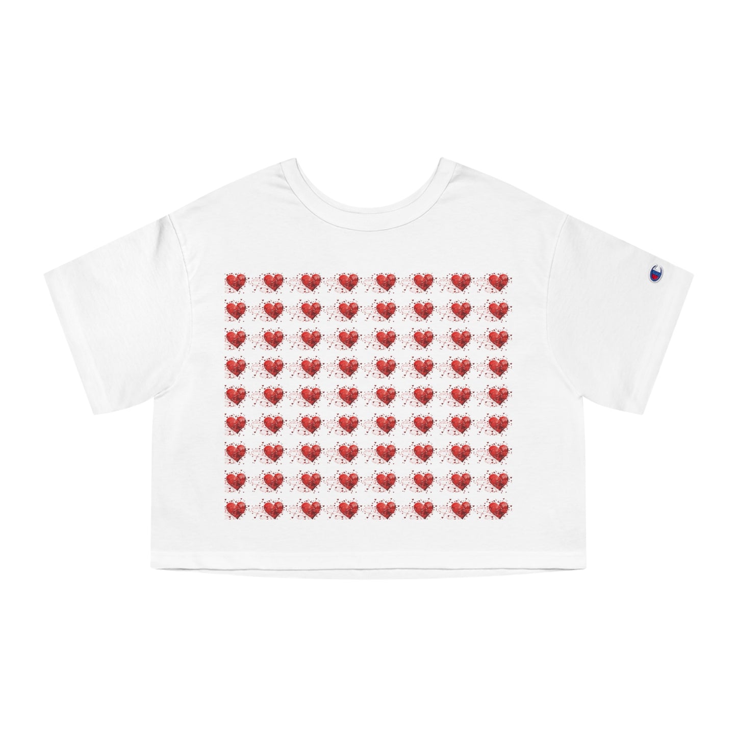 Valentine's and musical combination Champion Women's Heritage Cropped T-Shirt for valentine's day.
