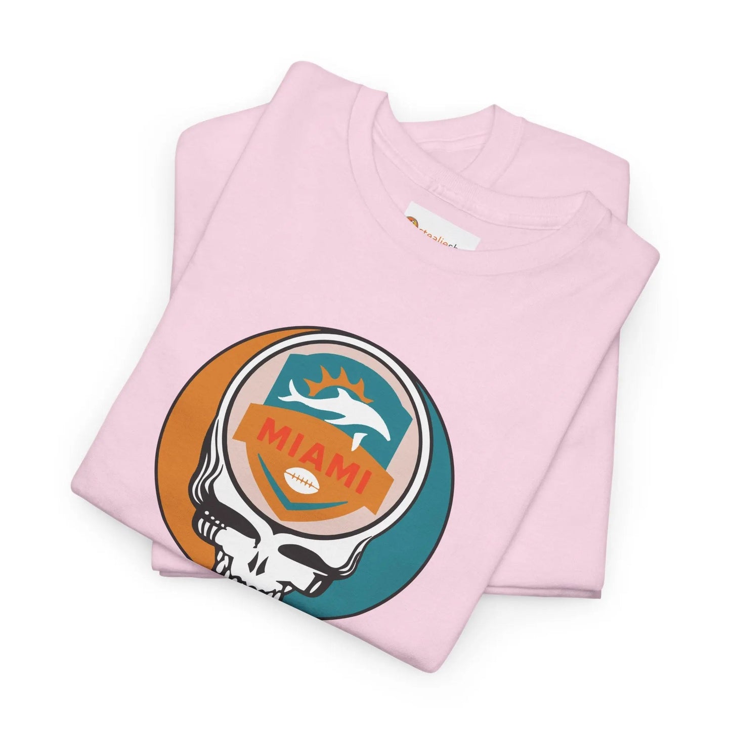 Miami Dolphins Steal Your Face Football Edition T-Shirt The Gridiron Collection