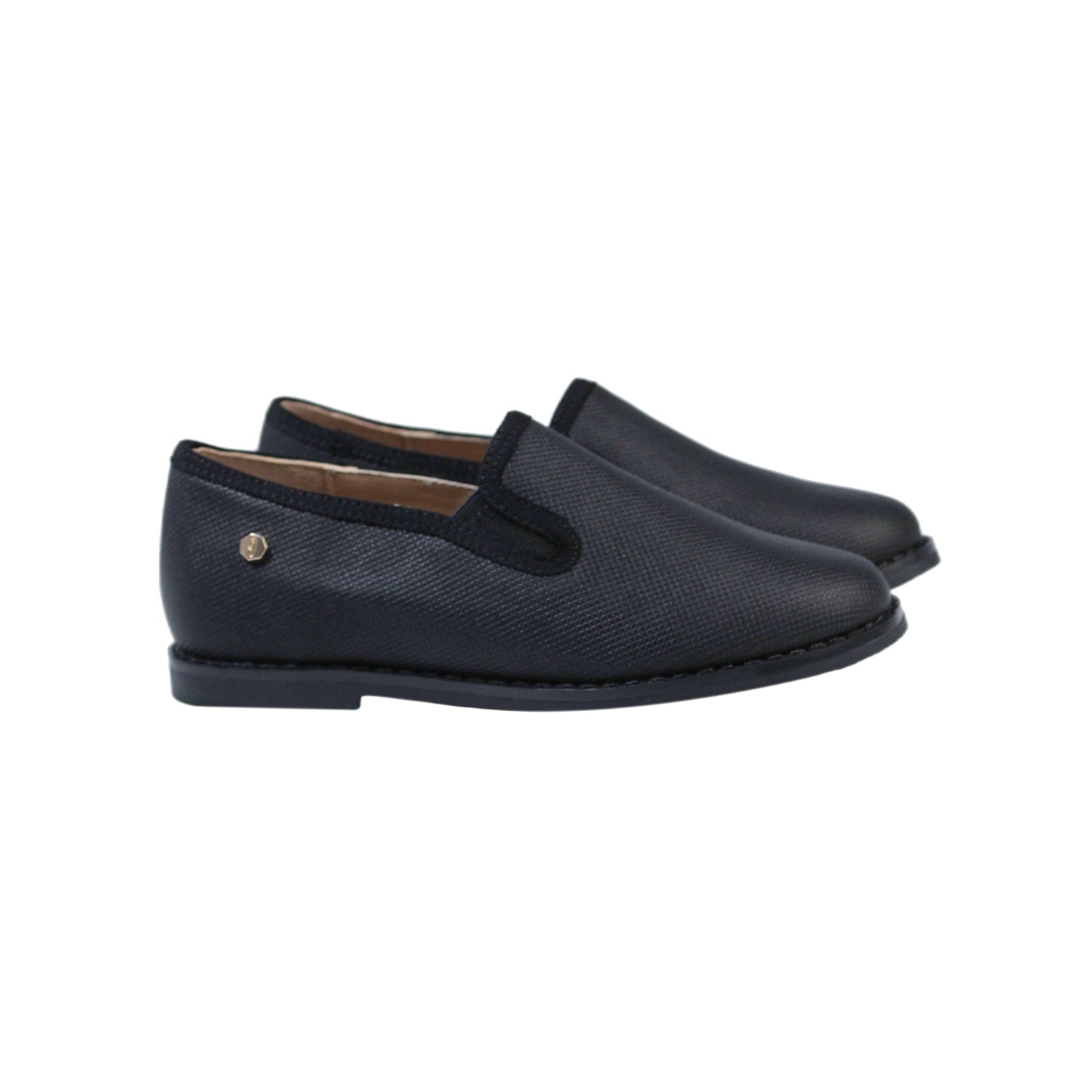 Black Leather Boys Dress Shoe Fintoes