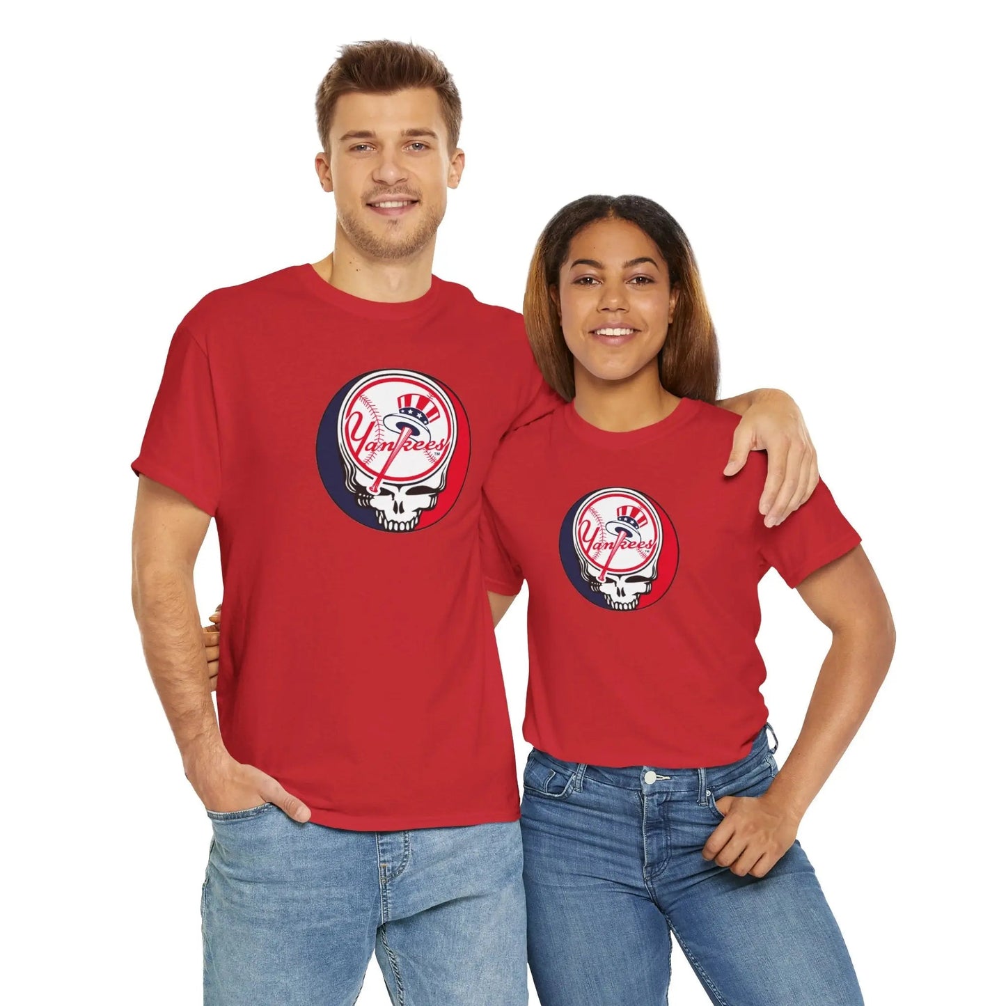 New York Yankees Grateful Dead Stealie Baseball Tee The Ballpark Collection