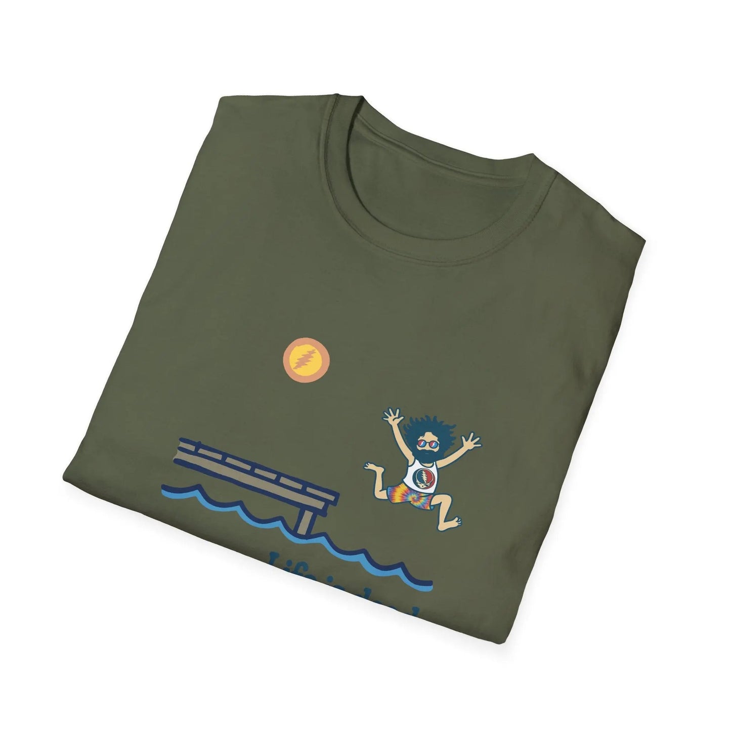 Life is Dead Jerry's Playin' At the Lake Unisex T-Shirt Grateful Dead