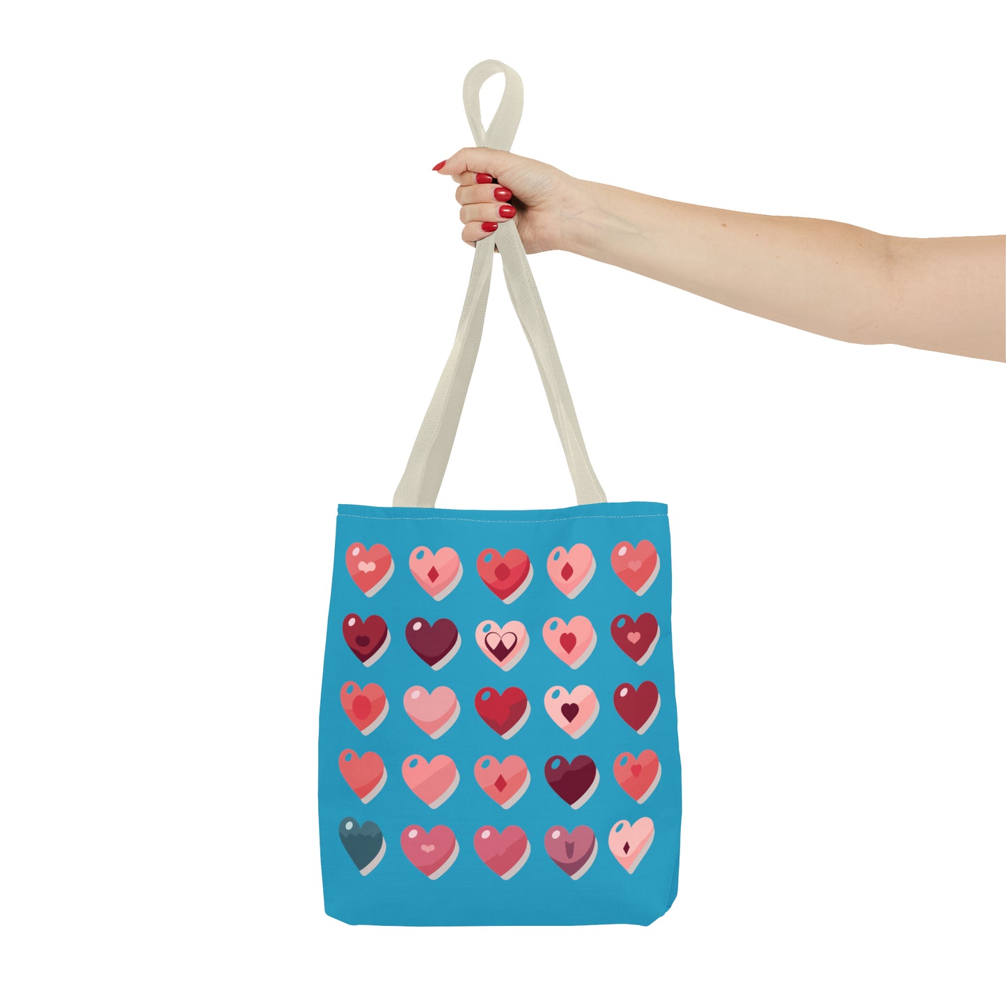 Valentine's Turquoise Tote Bag (AOP)