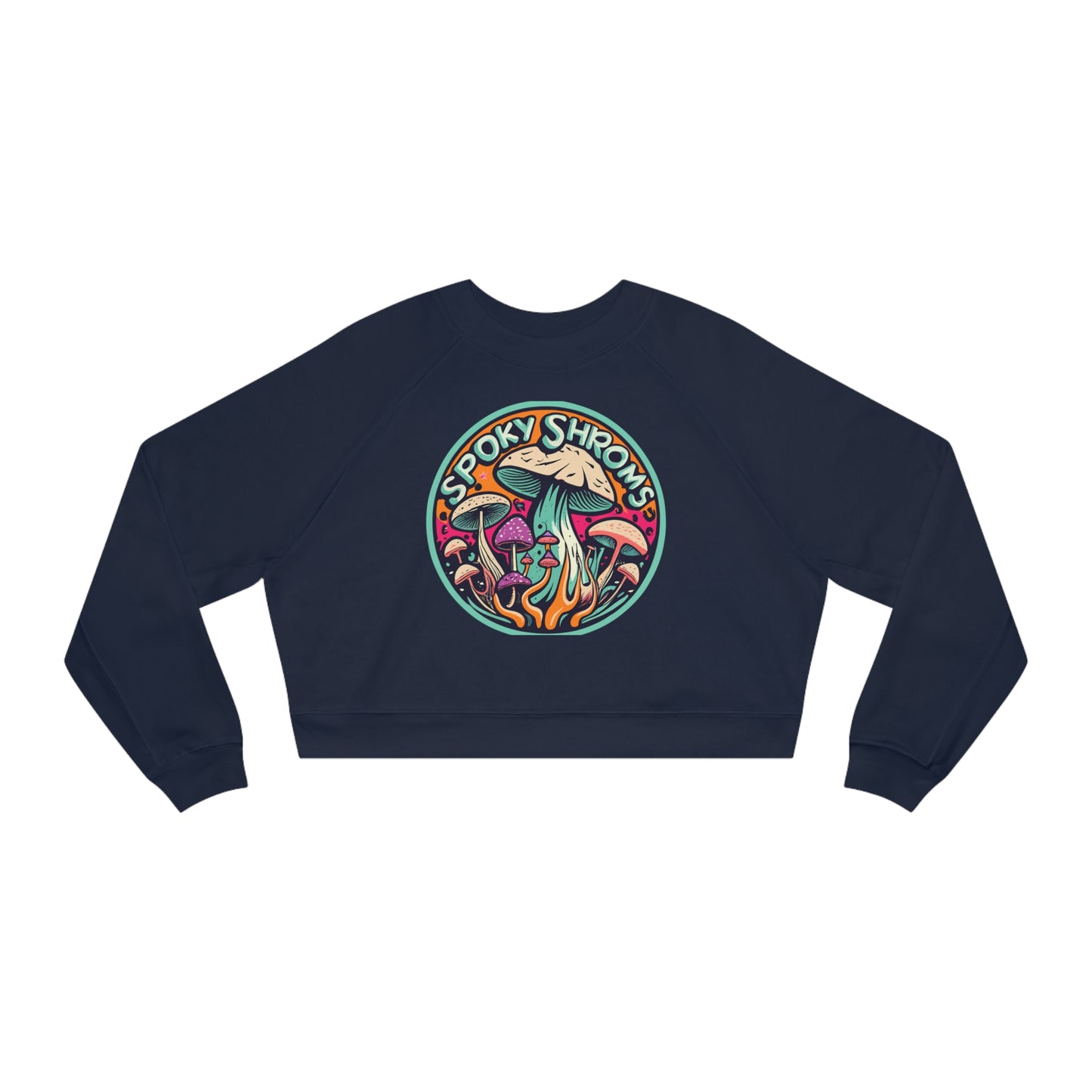 Spooky Shrooms Fungi Frights Eerie Looking Mushrooms Sweatshirt, Unique Mushroom Costume & Spooky Season Halloween Sweatshirt