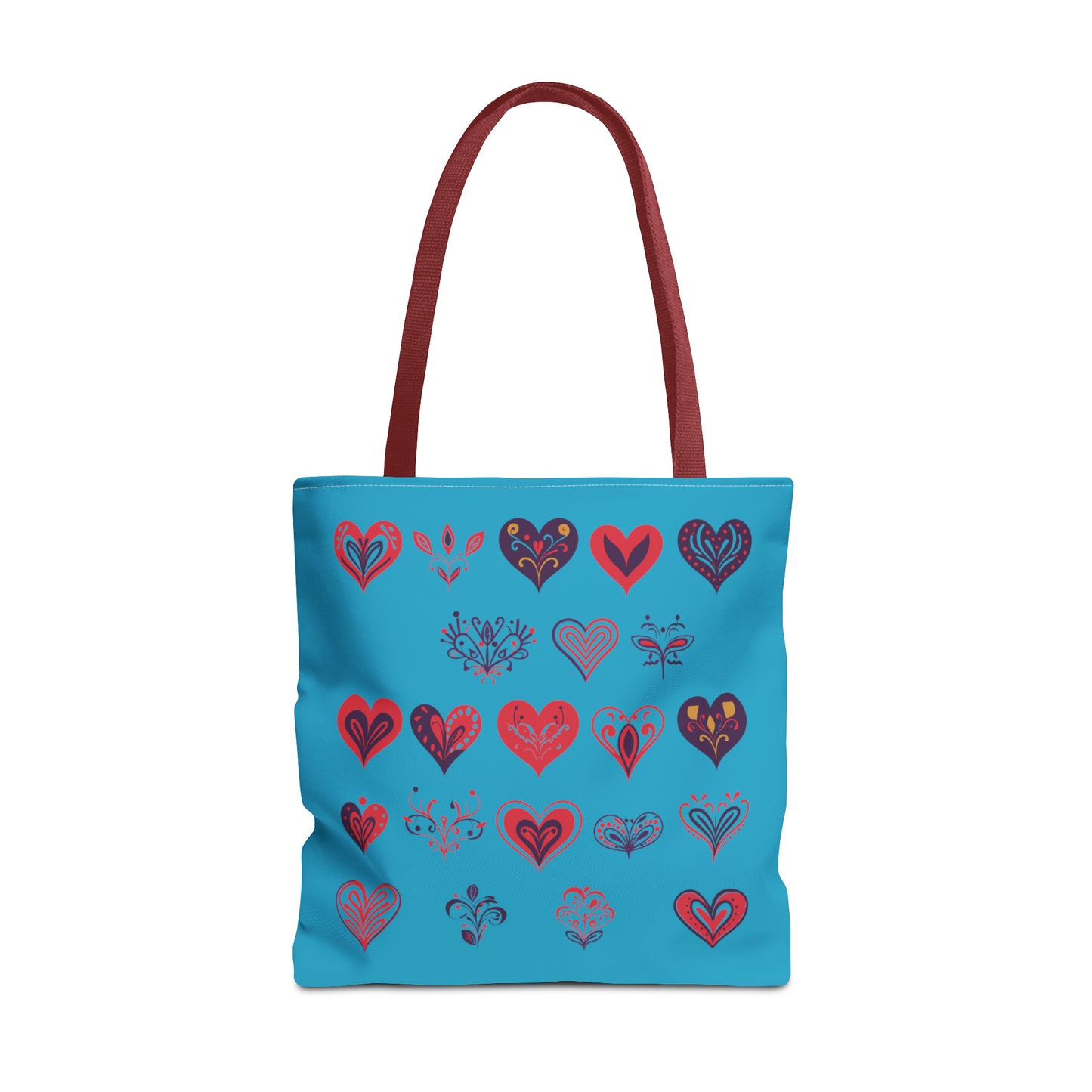 Valentine's Turquoise Tote Bag (AOP)