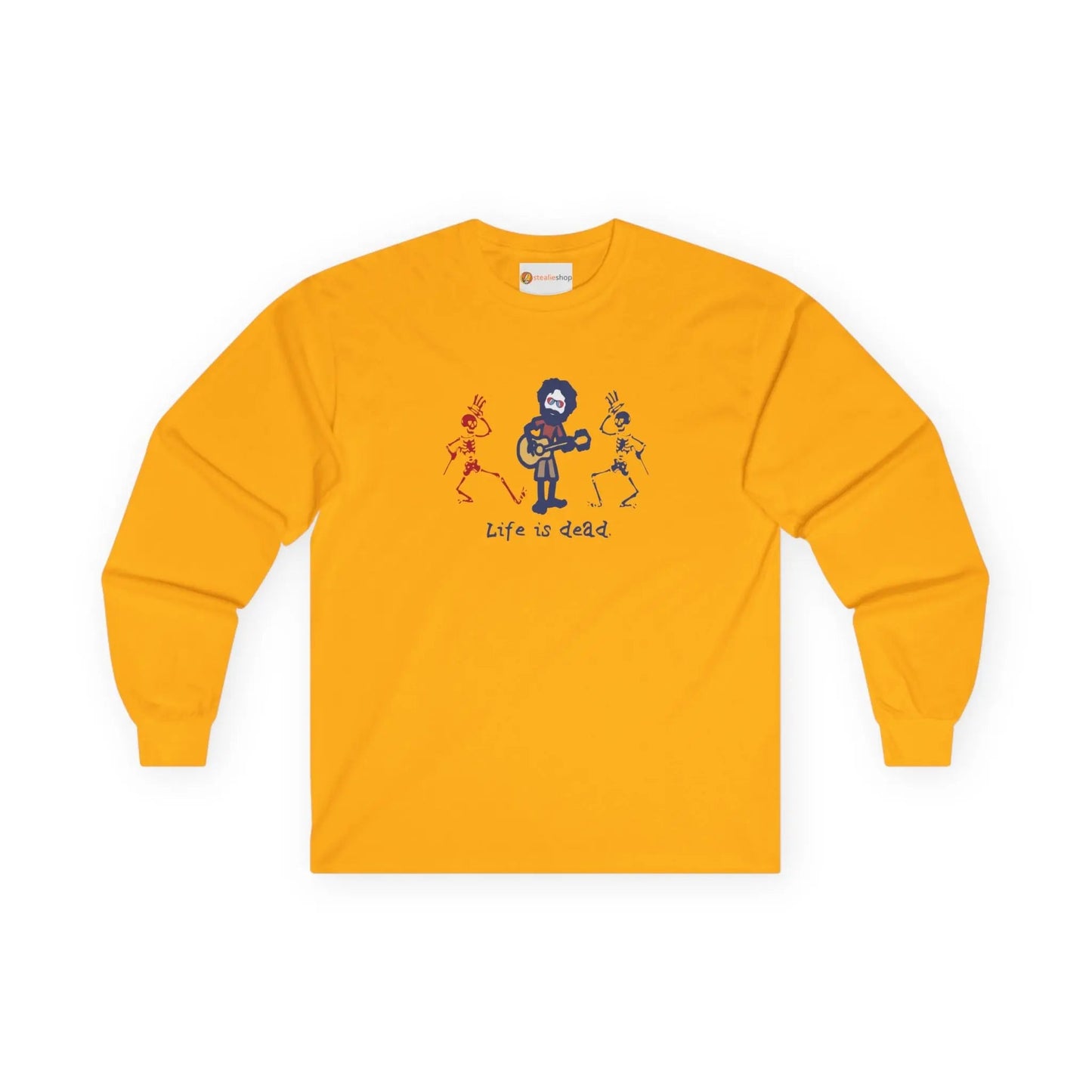 Grateful Dead Long Sleeve Tee Ultra-Cotton Life is Dead Jerry and His Friends