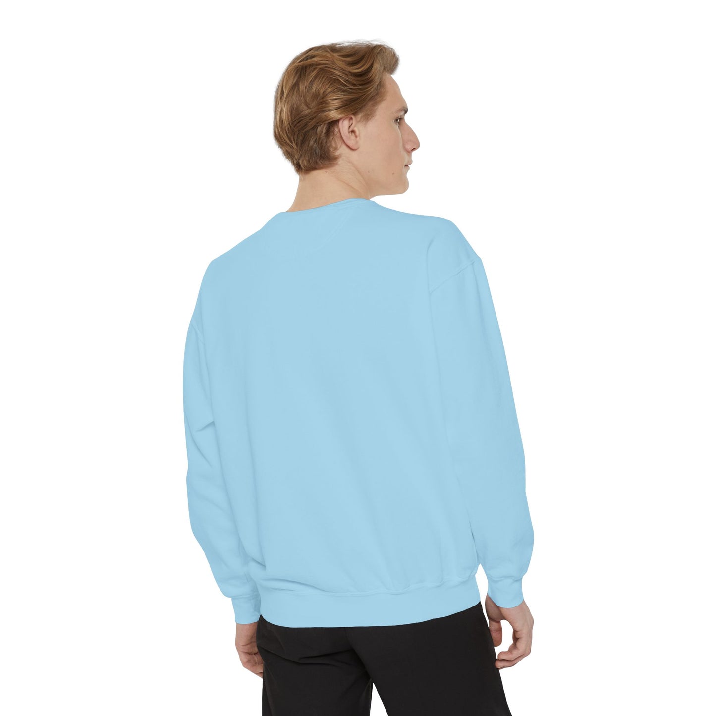 Unisex Garment-Dyed Sweatshirt - Chill Vibes with STRAWBERIFY Text