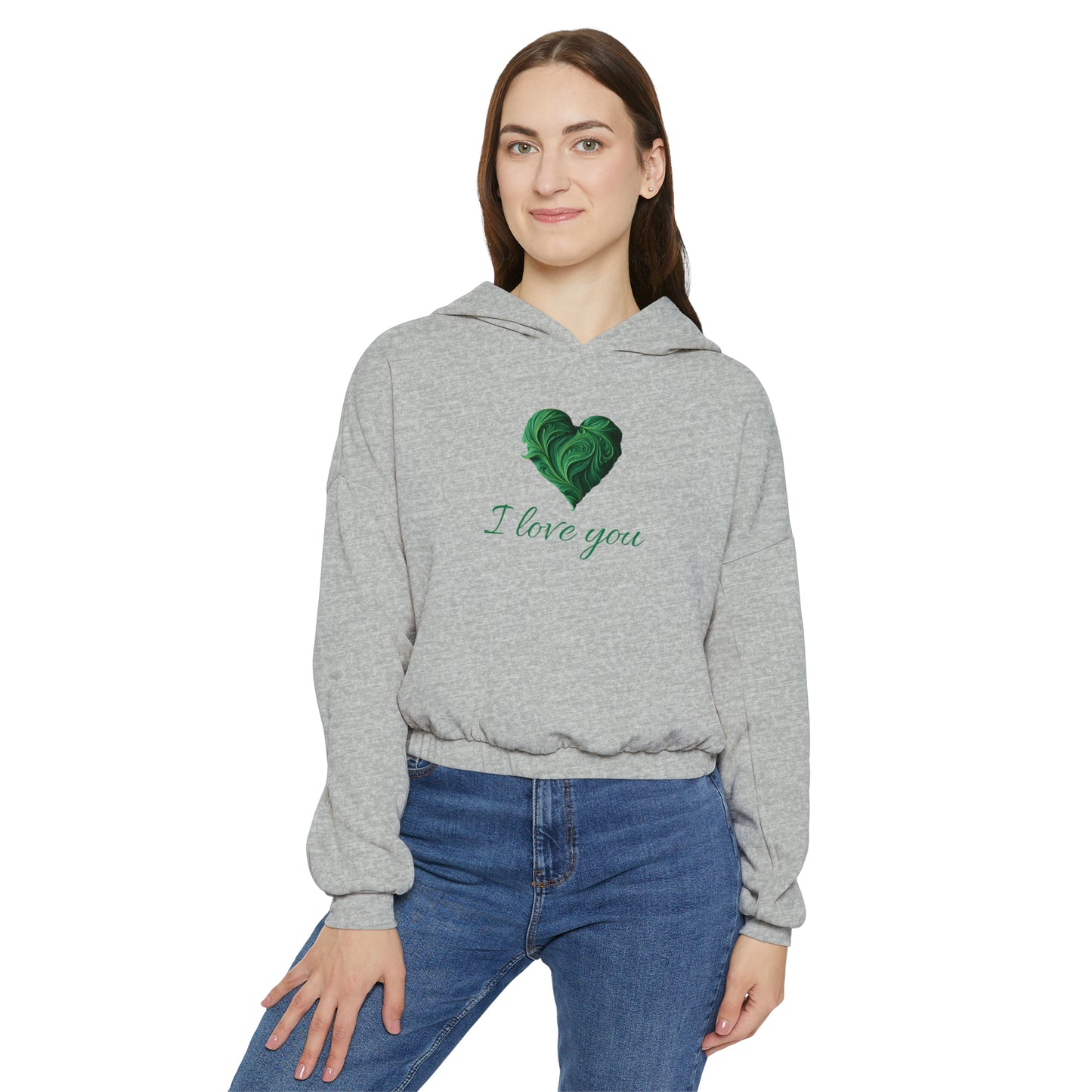 Valentine's best Gift, Women's Cinched Bottom Hoodie