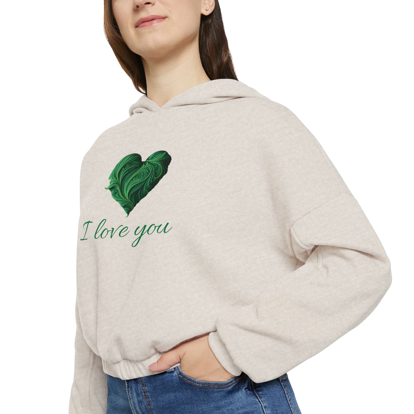 Valentine's best Gift, Women's Cinched Bottom Hoodie