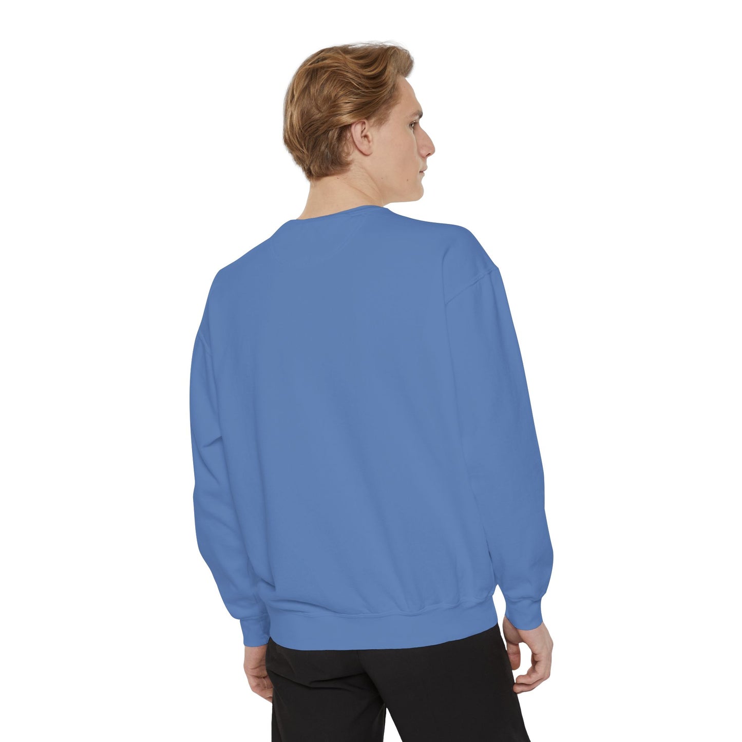 Unisex Garment-Dyed Sweatshirt - Chill Vibes with STRAWBERIFY Text