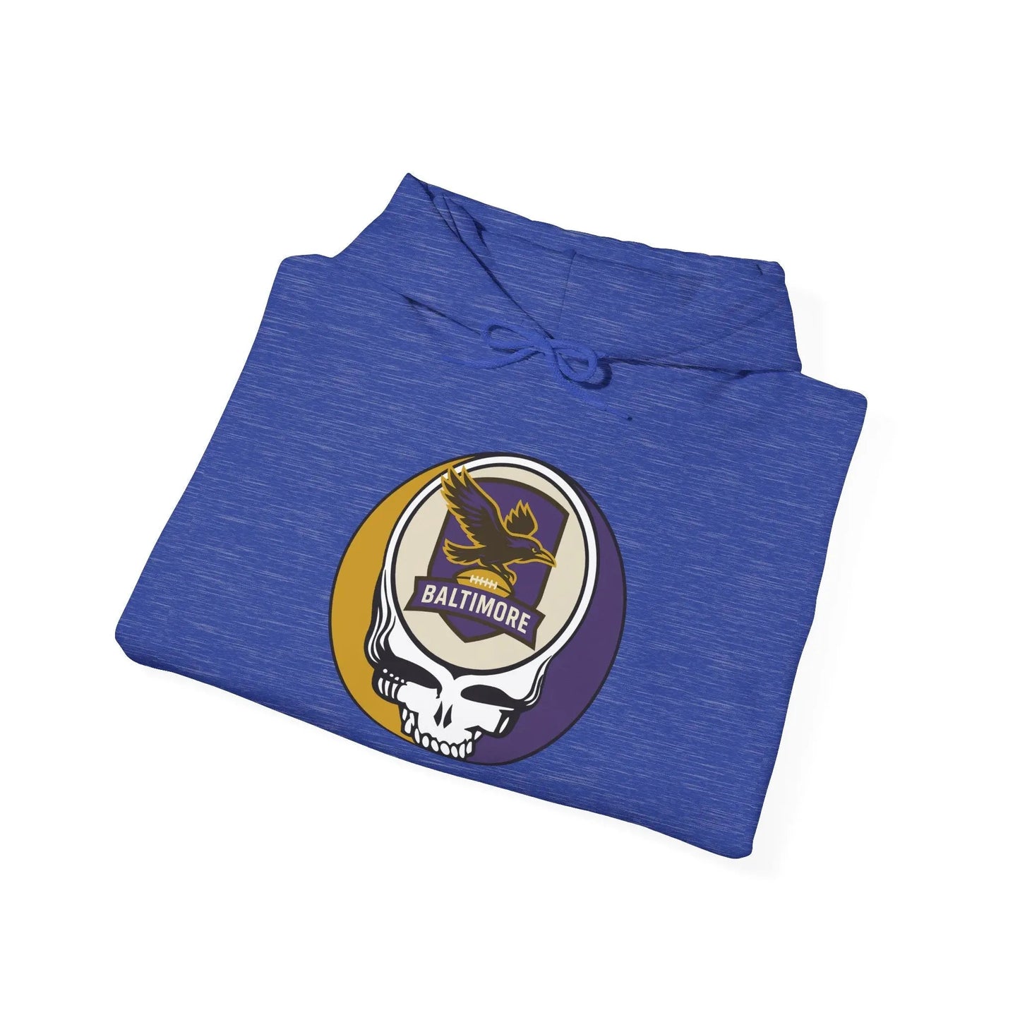 Baltimore Ravens Stealie Grateful Dead Hooded Sweatshirt The Gridiron Collection