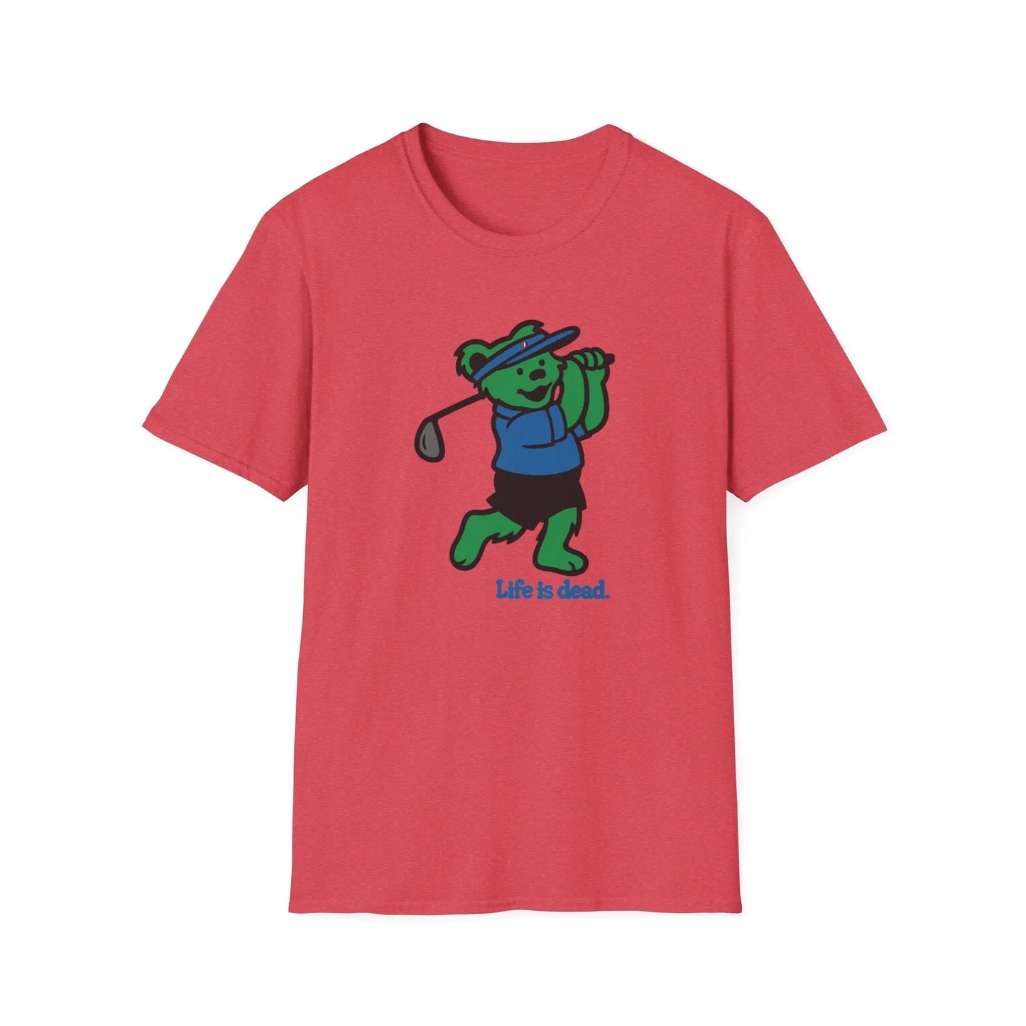 Golfing Bear Life is Dead TShirt Grateful Dead