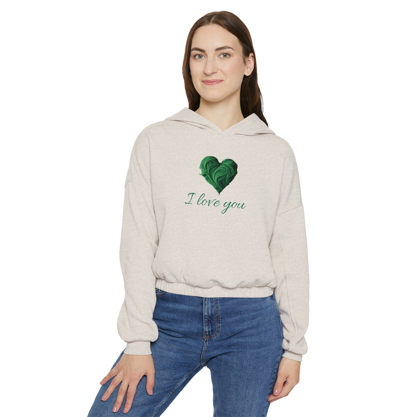 Valentine's best Gift, Women's Cinched Bottom Hoodie