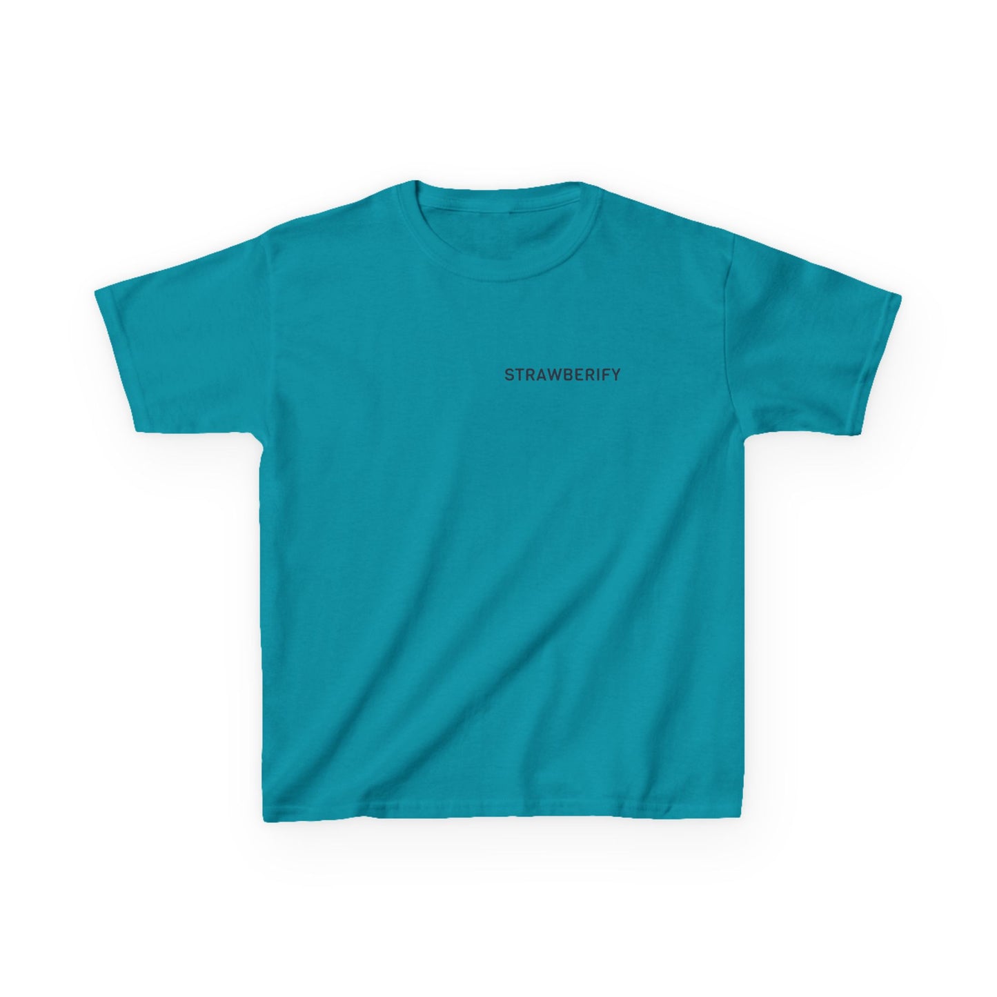 Cool Kids Heavy Cotton™ Tee - 'Strawberify' Graphic Design for Young Trendsetters