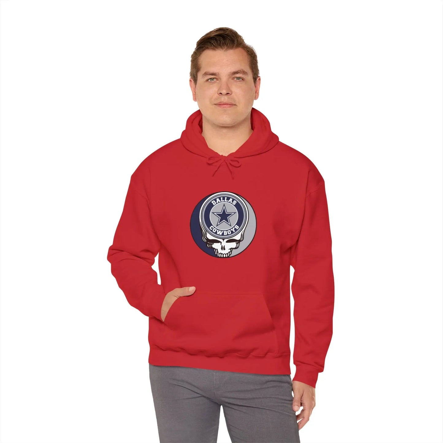 Dallas Cowboys Grateful Dead Hooded Sweatshirt NFL Fan Apparel The Gridiron Collection