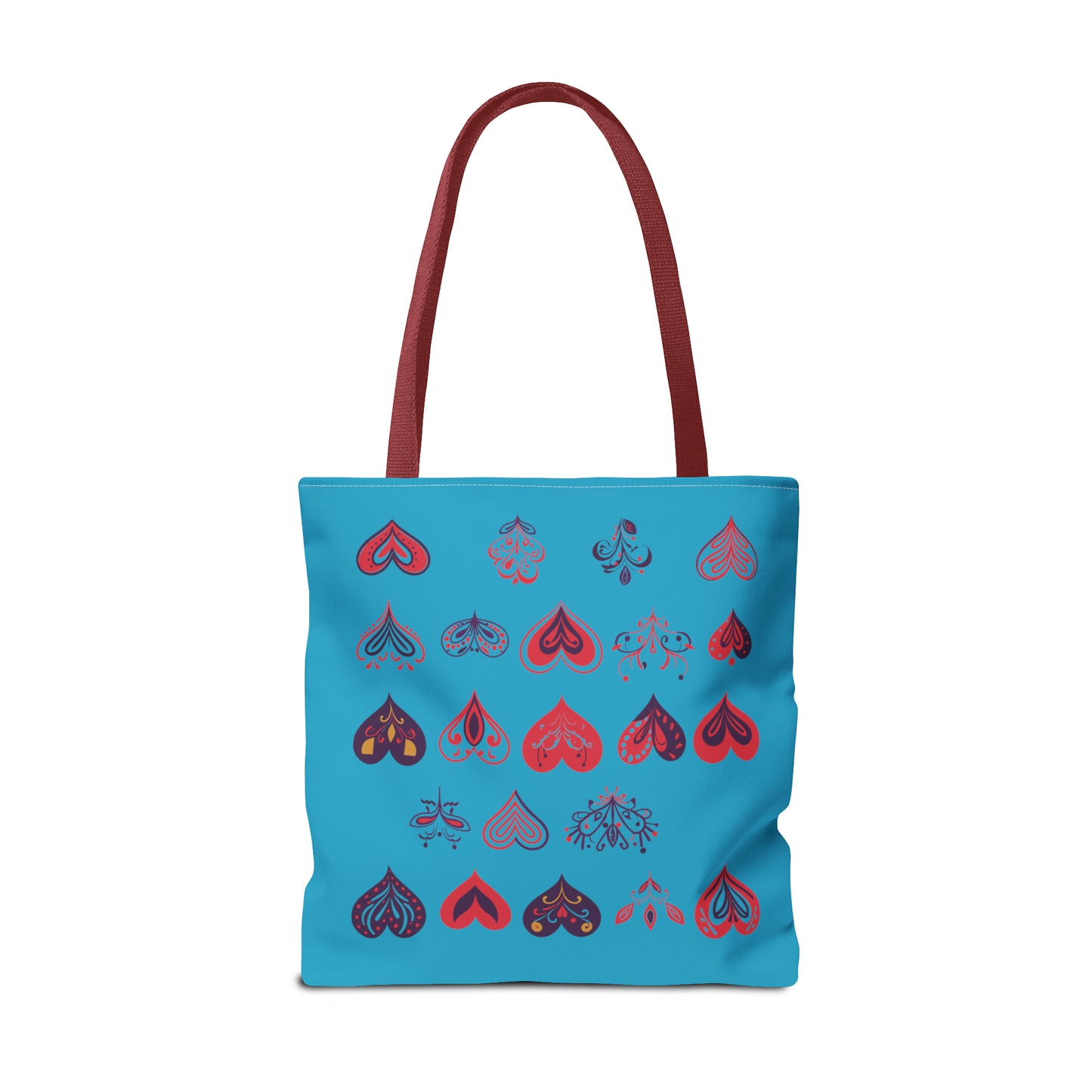 Valentine's Turquoise Tote Bag (AOP)
