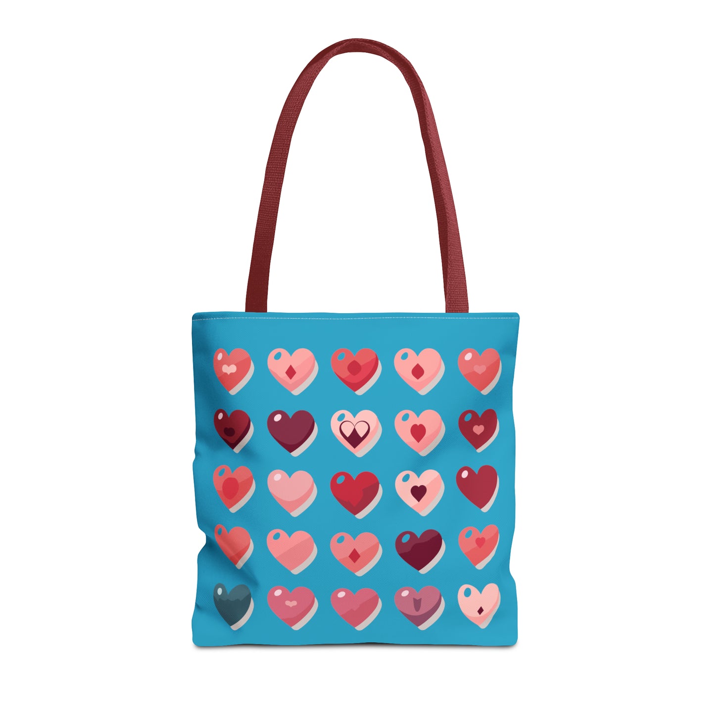 Valentine's Turquoise Tote Bag (AOP)