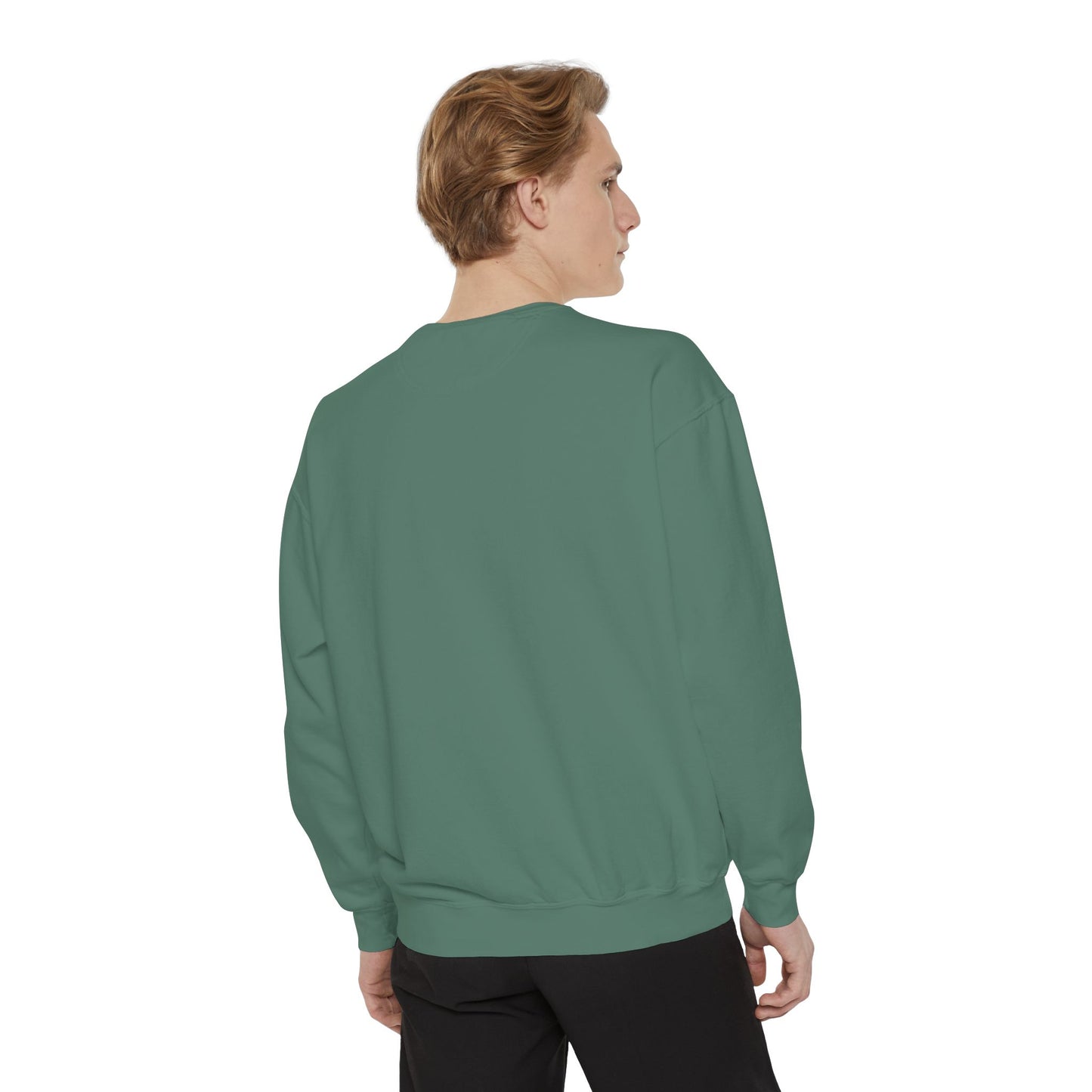 Unisex Garment-Dyed Sweatshirt - Chill Vibes with STRAWBERIFY Text