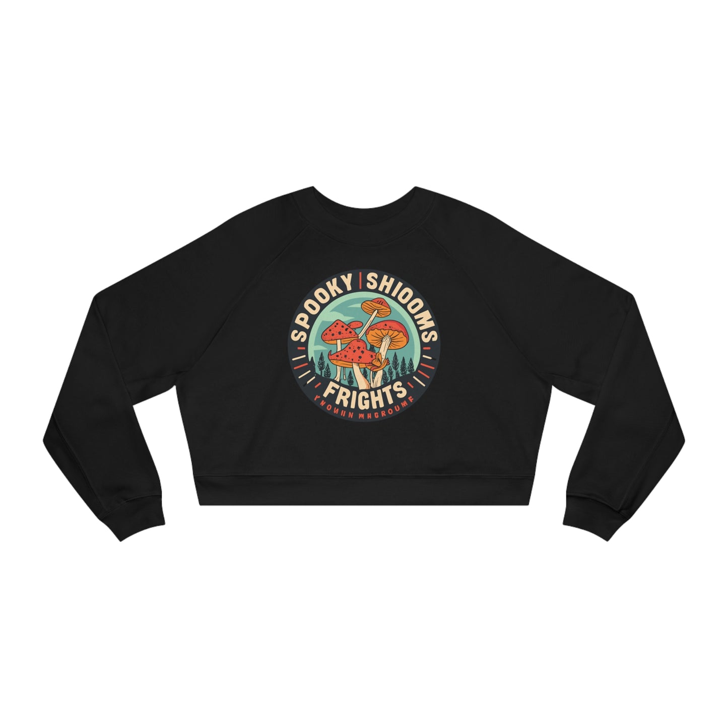Spooky Shrooms: Fungi Frights Sweatshirt, Unique Mushroom Costume & Spooky Season Halloween Sweatshirt