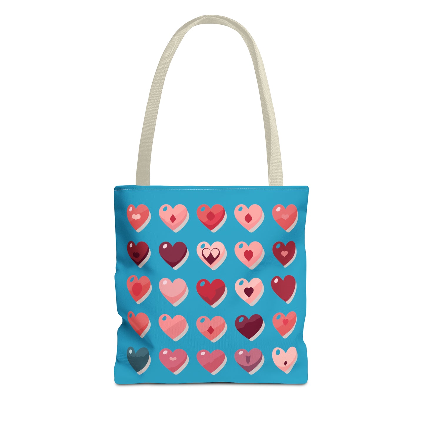 Valentine's Turquoise Tote Bag (AOP)