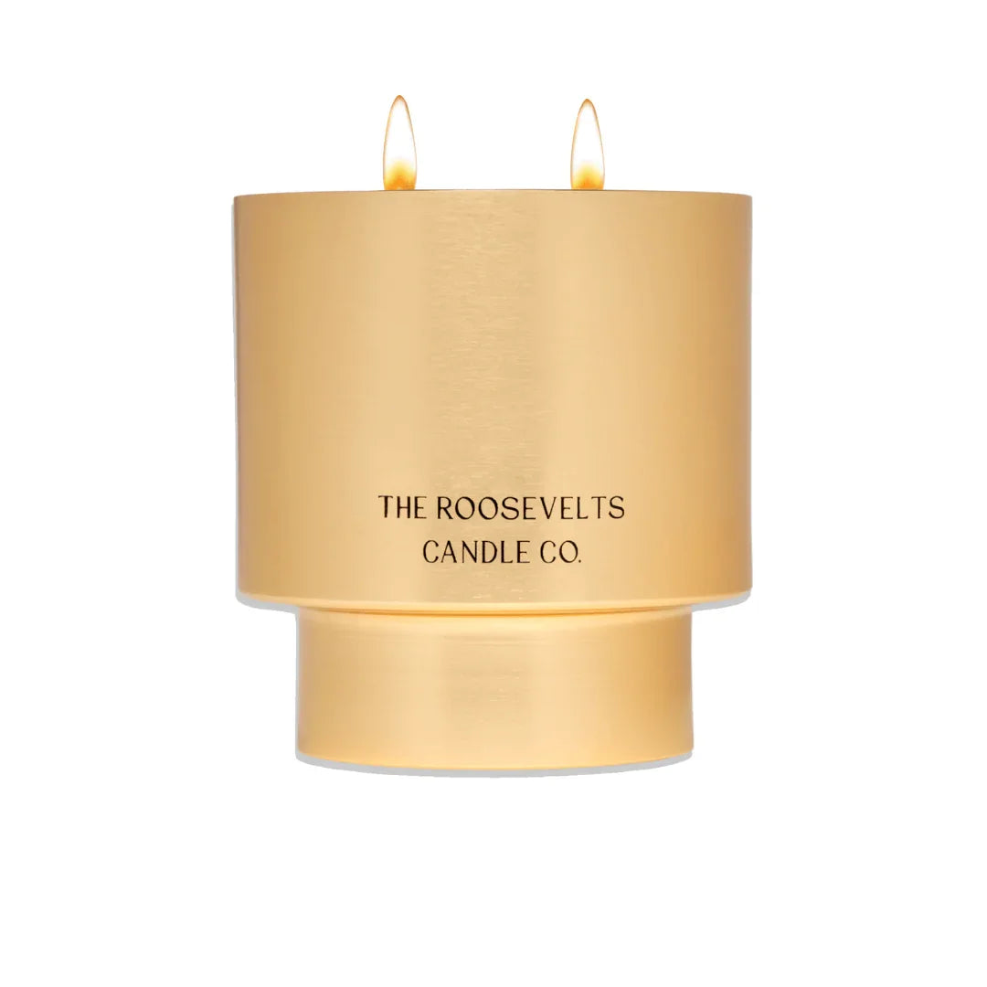 Highlands NC Vanilla Cedar Pine Candle The Roosevelts Candle Co.