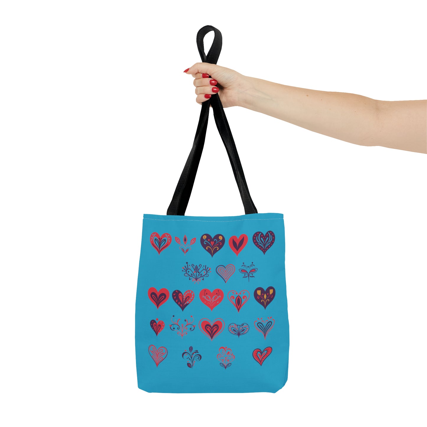 Valentine's Turquoise Tote Bag (AOP)