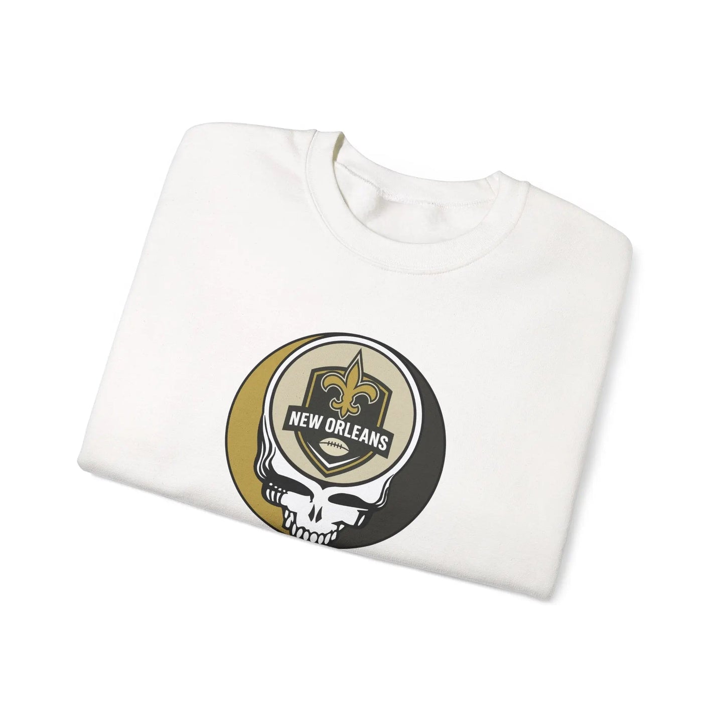 New Orleans Saints Grateful Dead Stealie Crewneck Sweatshirt Heavy Blend