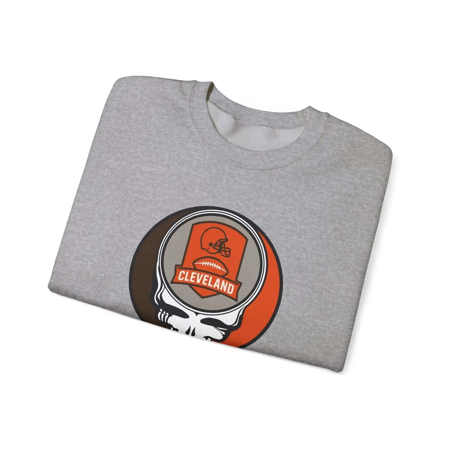 Grateful Dead Stealie Crewneck Heavy Blend Sweatshirt Cleveland Browns NFL