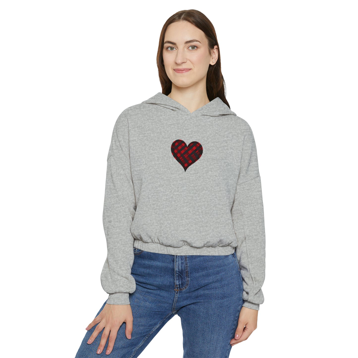 Valentine's best Gift, Women's Cinched Bottom Hoodie