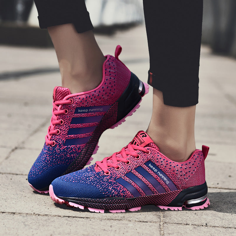 Men's Fly Woven Breathable Lightweight Sports Casual Shoes