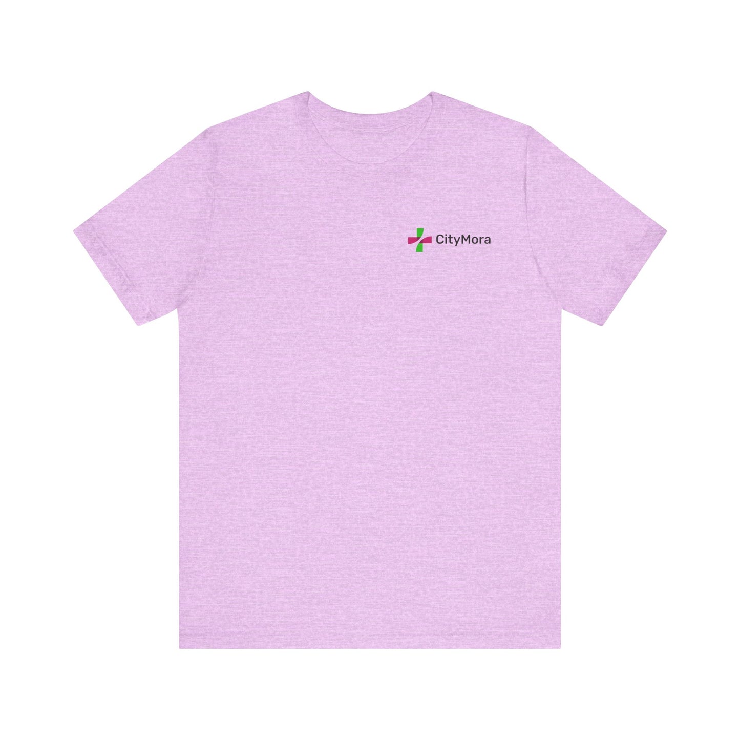 Casual Unisex Tee - 'CityMora' Motivational Short Sleeve Shirt