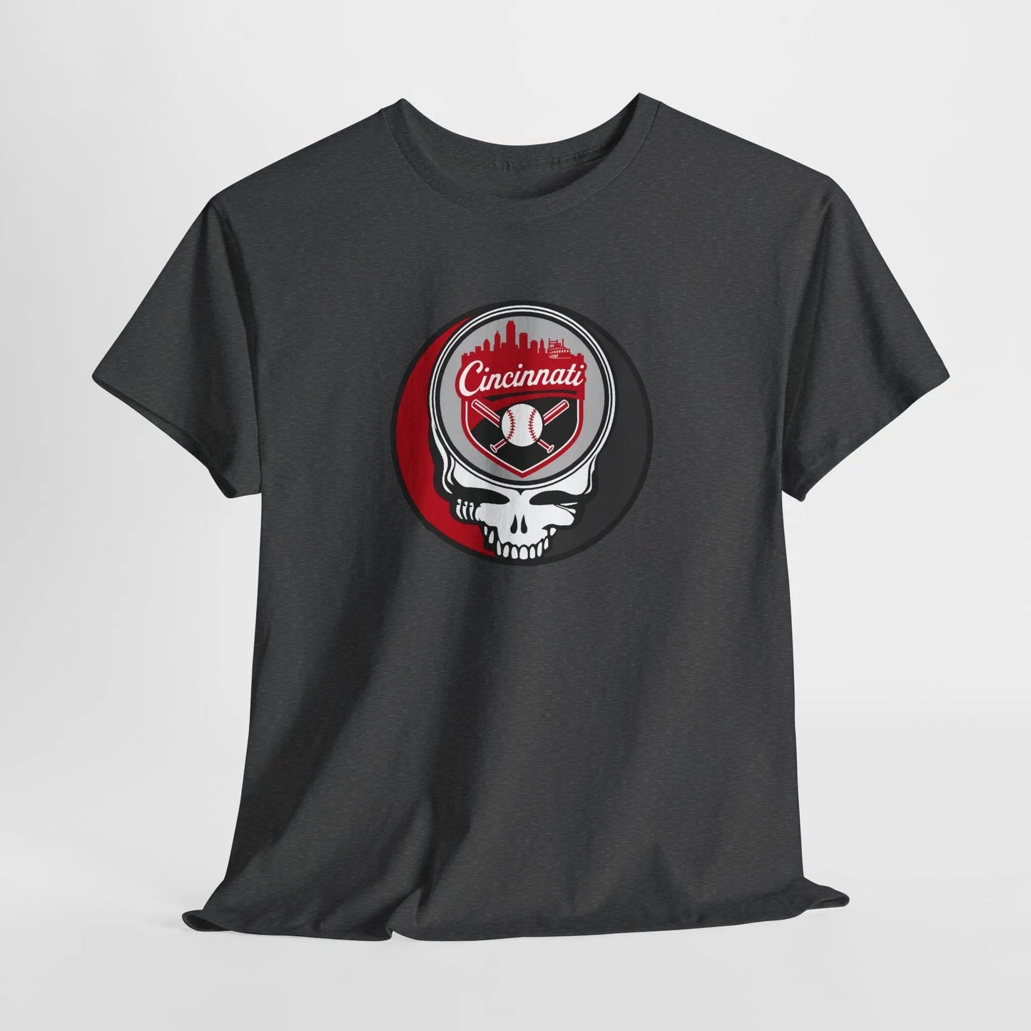 Grateful Dead Steal Your Face Cincinnati Baseball Edition T-Shirt MLB