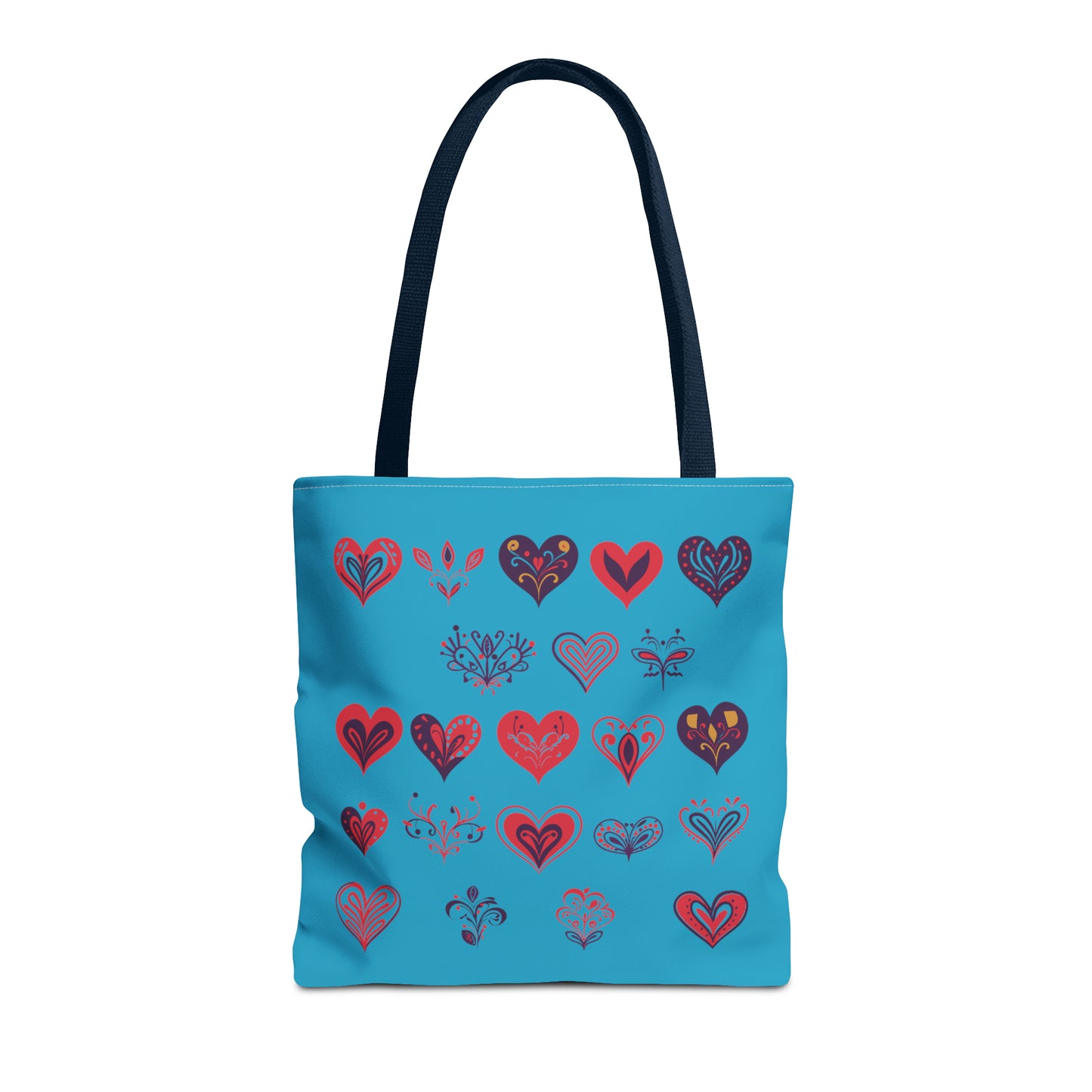 Valentine's Turquoise Tote Bag (AOP)