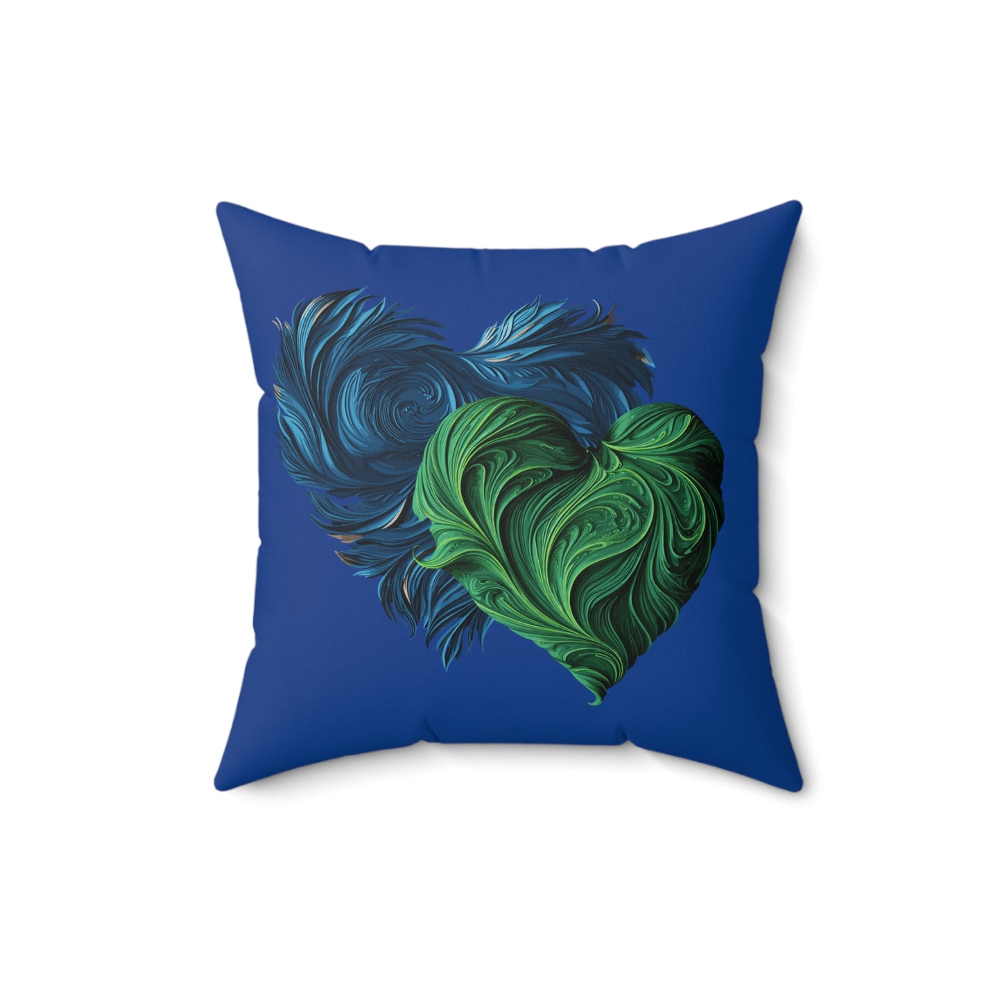 Valentine's day best home decor Dark blue Spun Polyester Square Pillow