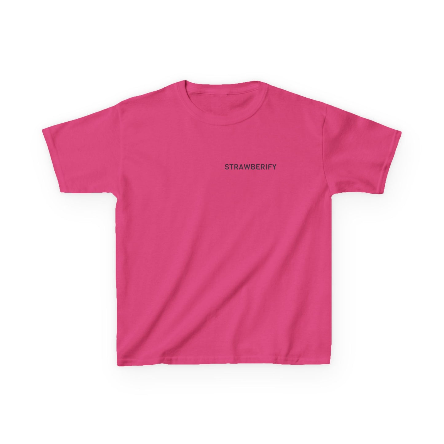 Cool Kids Heavy Cotton™ Tee - 'Strawberify' Graphic Design for Young Trendsetters
