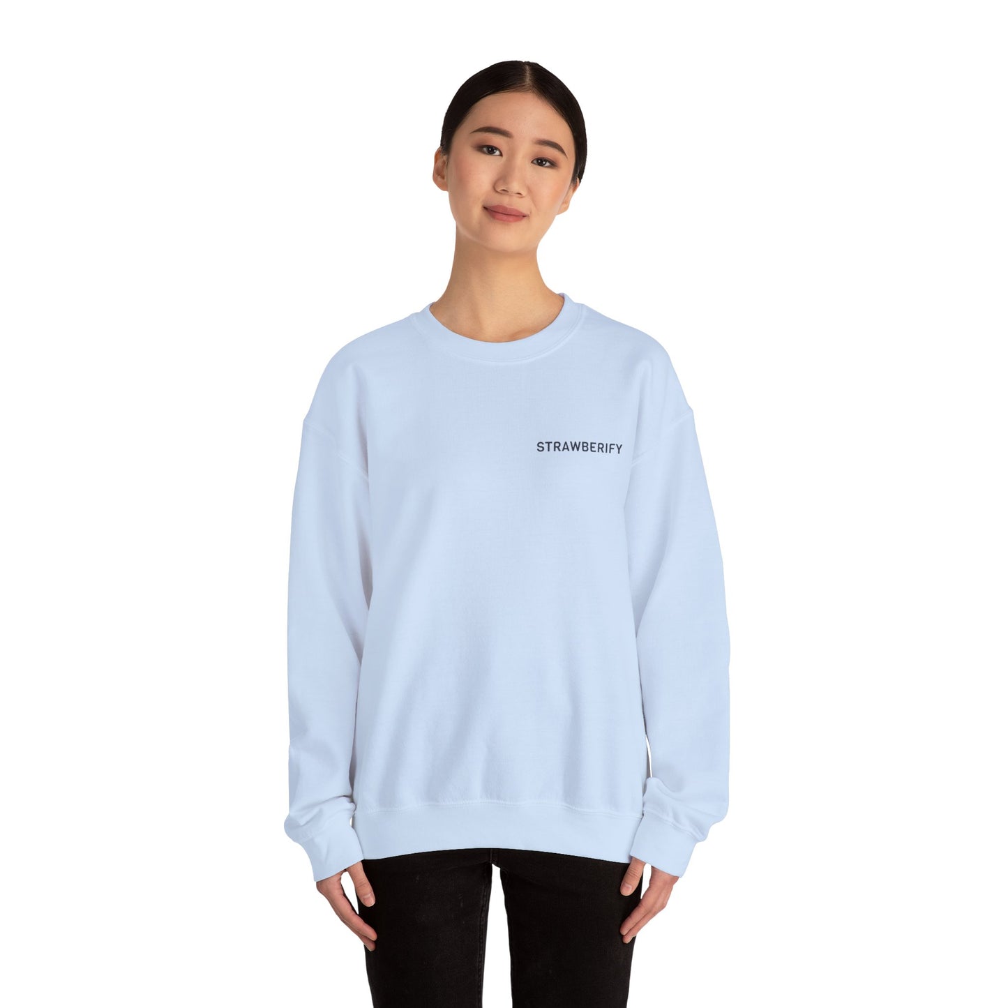 Cozy Unisex Crewneck Sweatshirt - 'STRAWBERIFY'
