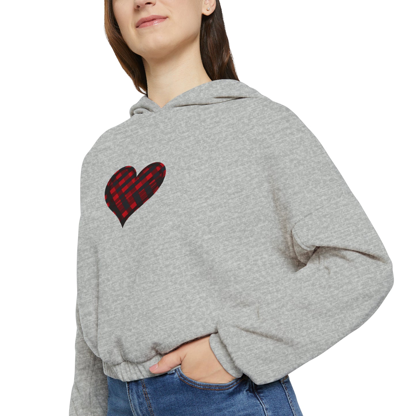 Valentine's best Gift, Women's Cinched Bottom Hoodie