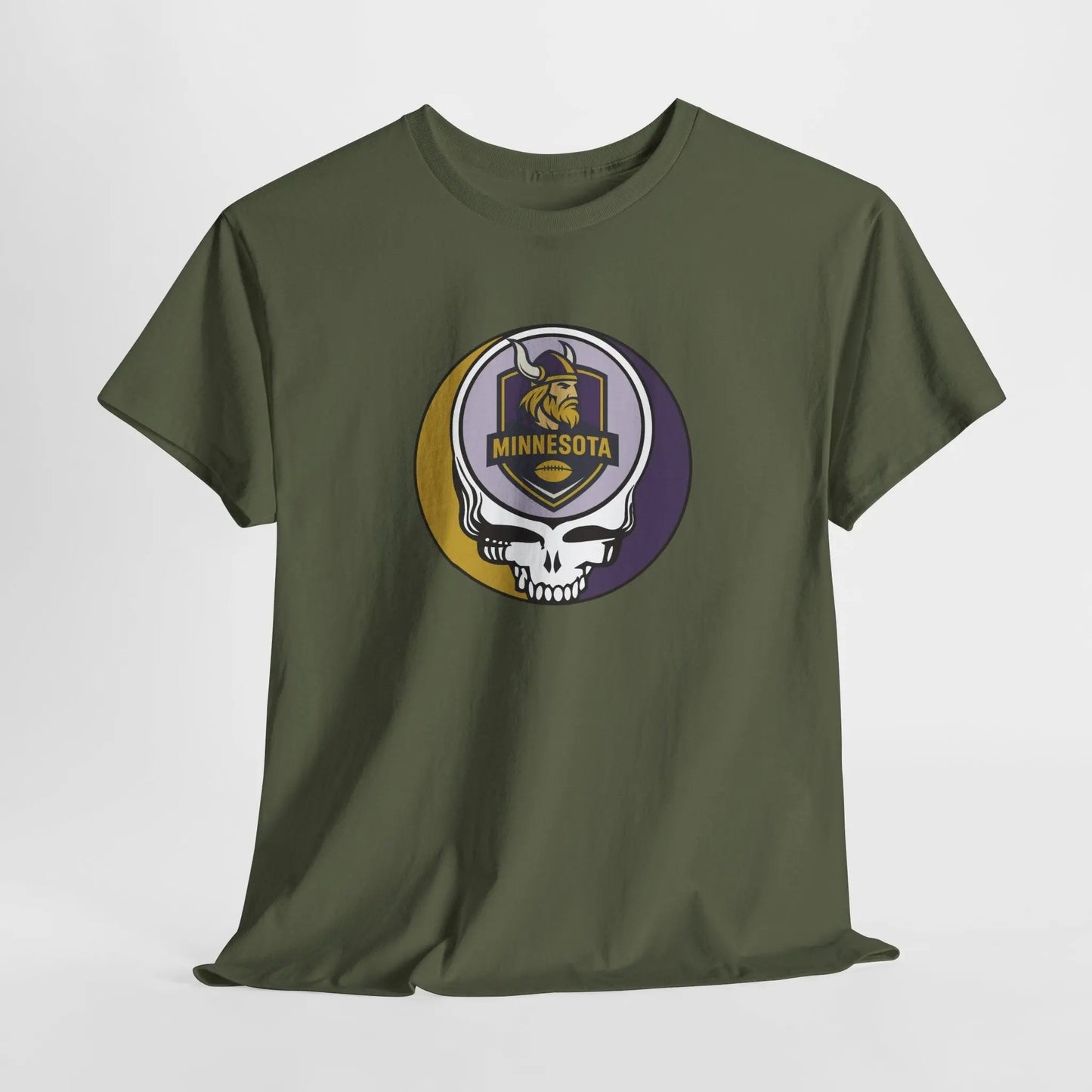 Minnesota Vikings Stealie Cotton Unisex Grateful Dead Tee The Gridiron Collection