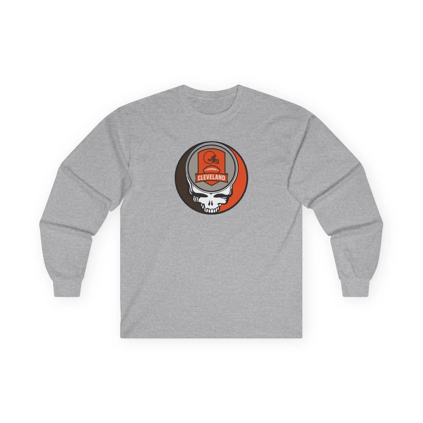 Grateful Dead Ultra-Cotton Long Sleeve Tee Cleveland Browns The Gridiron Collection