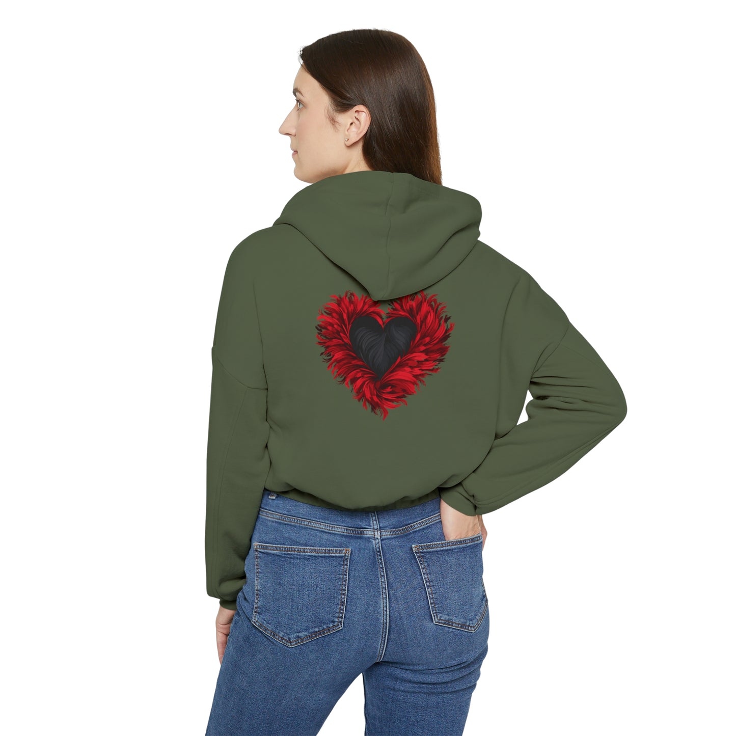 Valentine's best Gift, Women's Cinched Bottom Hoodie