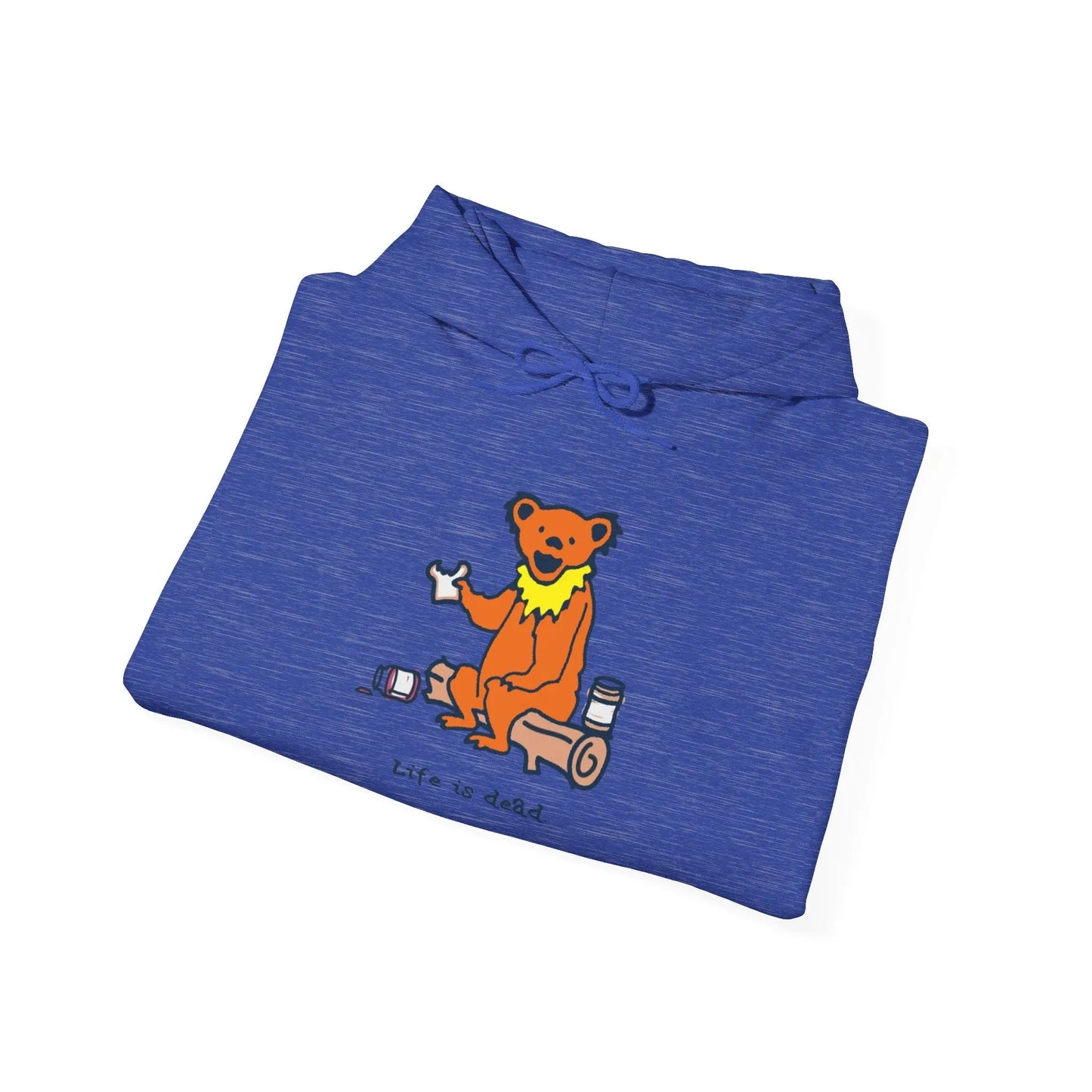Life is dead Snackin' Bear Unisex Hoodie Grateful Dead