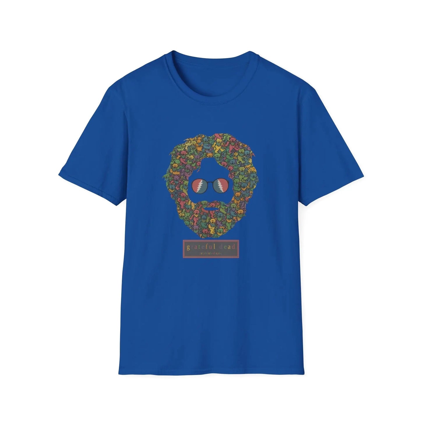 Jerry Garcia Dancing Bears Face Soft TShirt Vineyard Collection Grateful Dead